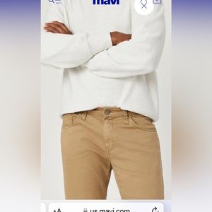 Mavi Brand khaki color straight leg Zack pants 35/34.